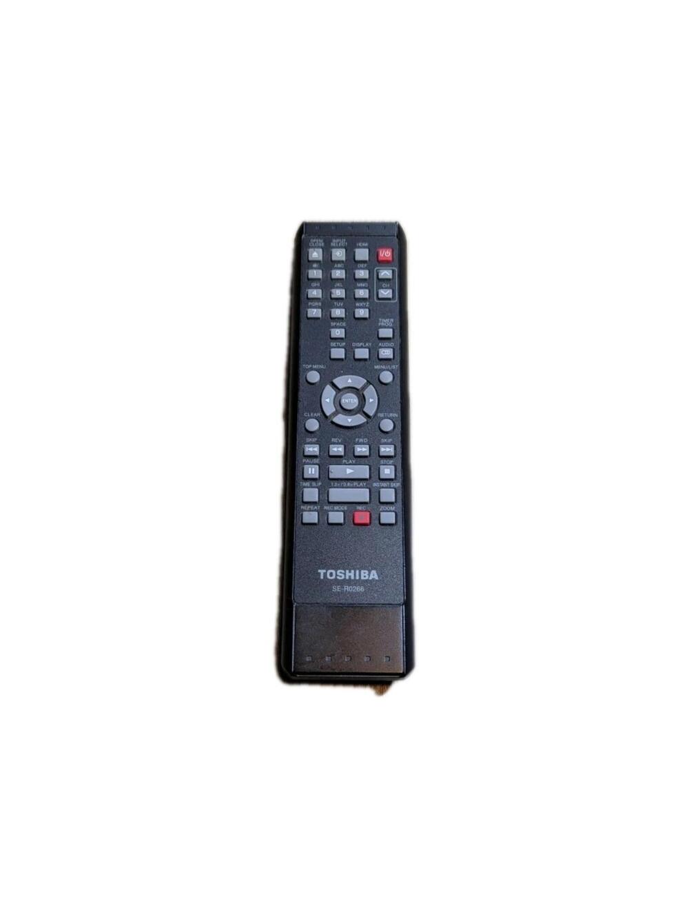 Toshiba SE-R0266 OEM Remote Control Genuine Black Programmable Replacement